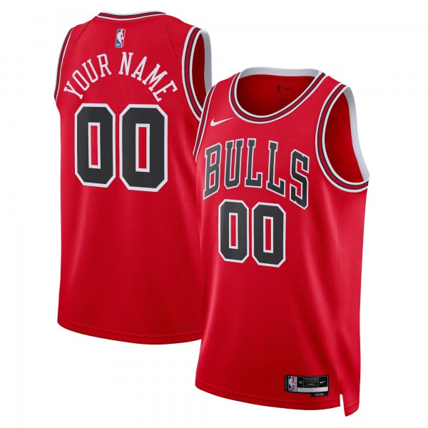 Именная джерси Unisex Chicago Bulls Nike Red Swingman - Icon Edition