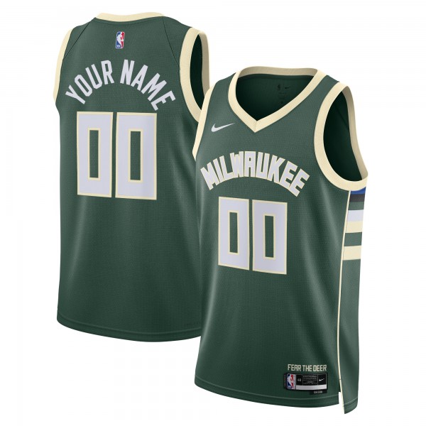Игровая форма  Milwaukee Bucks Nike Unisex Swingman Custom Hunter Green - Icon Edition