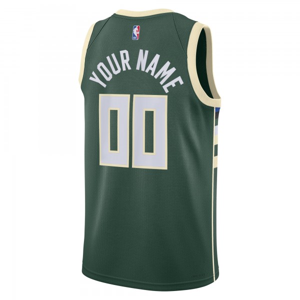 Игровая форма  Milwaukee Bucks Nike Unisex Swingman Custom Hunter Green - Icon Edition