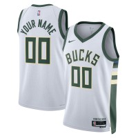 Игровая форма  Milwaukee Bucks Nike Unisex Swingman Custom White - Association Edition