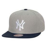 Бейсболка New York Yankees Mitchell & Ness Gray Cooperstown Collection Away