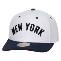 Бейсболка New York Yankees Mitchell & Ness White Cooperstown Collection Pro Crown