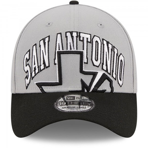 Бейсболка San Antonio Spurs New Era Tip-Off Two-Tone 39THIRTY- Gray/Black