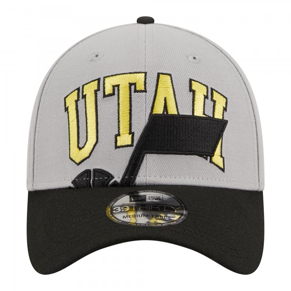 Бейсболка Utah Jazz New Era Tip-Off Two-Tone 39THIRTY - Gray/Black
