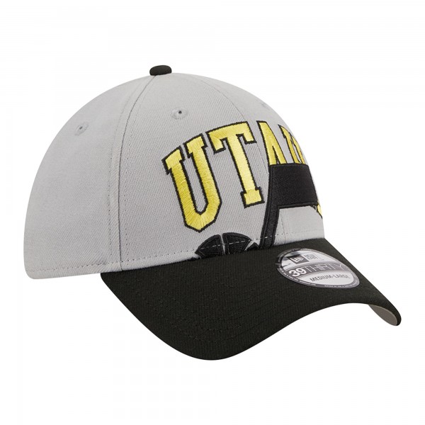 Бейсболка Utah Jazz New Era Tip-Off Two-Tone 39THIRTY - Gray/Black