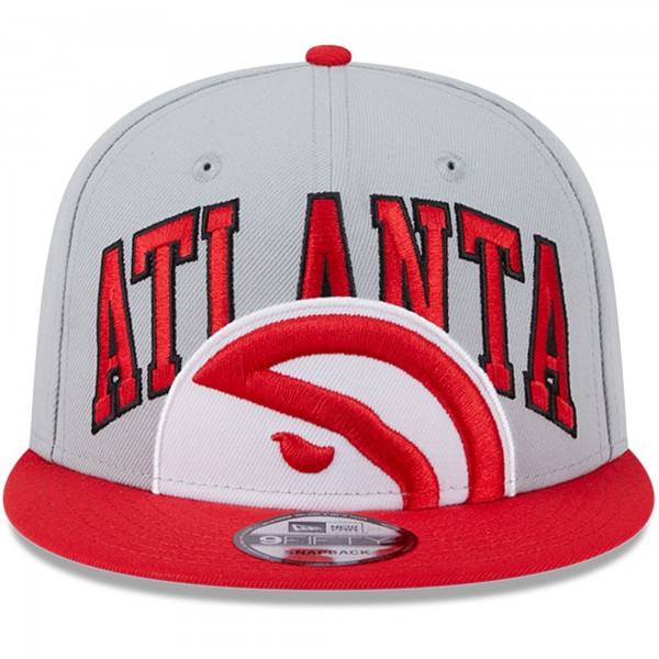 Бейсболка Atlanta Hawks New Era Tip-Off Two-Tone 9FIFTY - Gray/Red