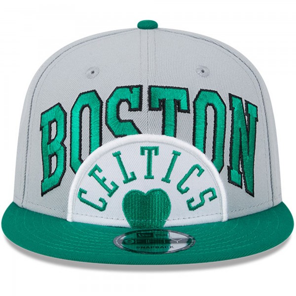Бейсболка Boston Celtics New Era Tip-Off Two-Tone 9FIFTY - Gray/Kelly Green