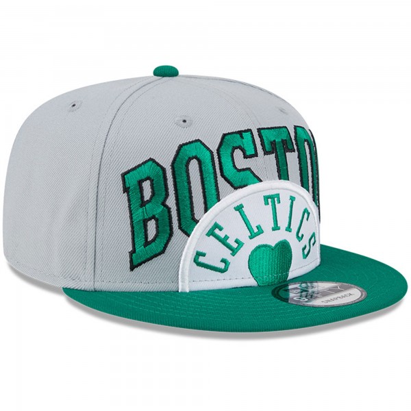 Бейсболка Boston Celtics New Era Tip-Off Two-Tone 9FIFTY - Gray/Kelly Green