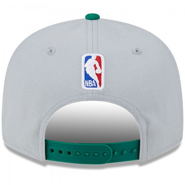 Бейсболка Boston Celtics New Era Tip-Off Two-Tone 9FIFTY - Gray/Kelly Green