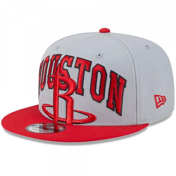 Бейсболка Houston Rockets New Era Gray/Red Tip-Off Two-Tone 9FIFTY