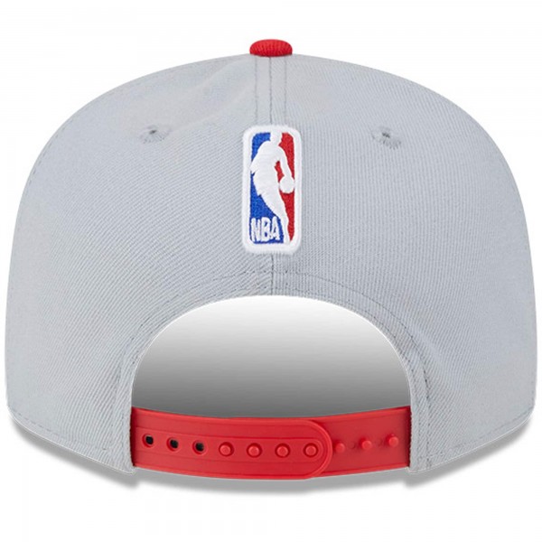 Бейсболка Houston Rockets New Era Gray/Red Tip-Off Two-Tone 9FIFTY