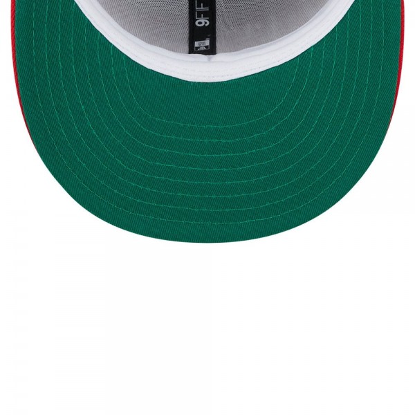Бейсболка Houston Rockets New Era Gray/Red Tip-Off Two-Tone 9FIFTY