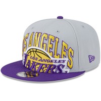 Бейсболка Los Angeles Lakers New Era Tip-Off Two-Tone 9FIFTY - Gray/Purple