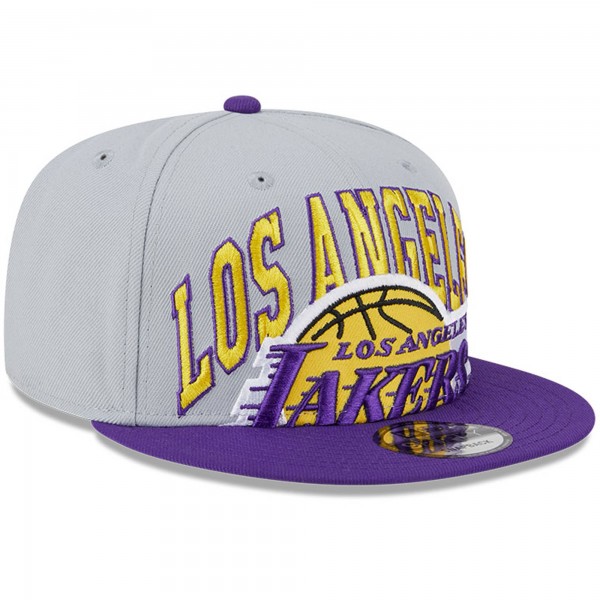 Бейсболка Los Angeles Lakers New Era Tip-Off Two-Tone 9FIFTY - Gray/Purple