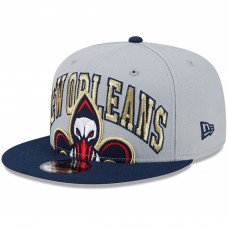 Бейсболка New Orleans Pelicans New Era Gray/Navy Tip-Off Two-Tone 9FIFTY