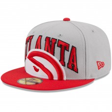 Бейсболка Atlanta Hawks New Era Tip-Off Two-Tone 59FIFTY - Gray/Red