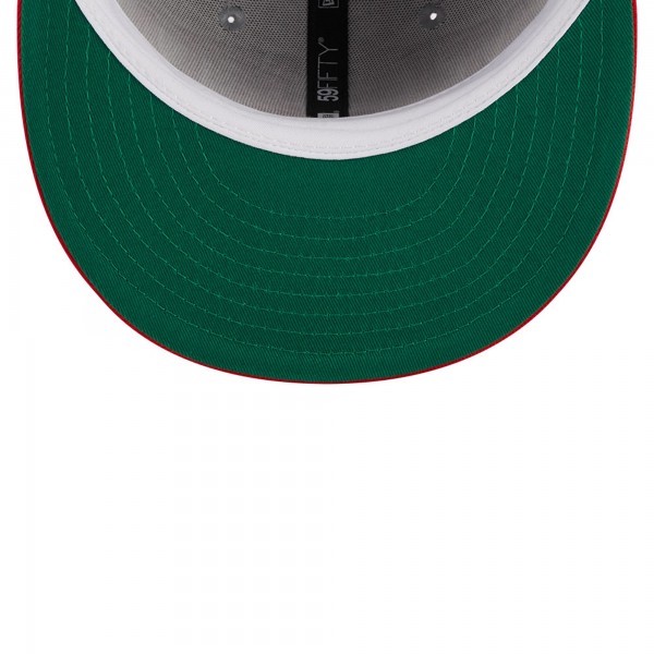 Бейсболка Atlanta Hawks New Era Tip-Off Two-Tone 59FIFTY - Gray/Red