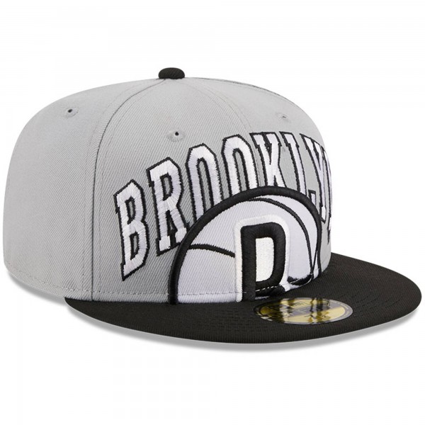 Бейсболка Brooklyn Nets New Era Tip-Off Two-Tone 59FIFTY Fitted - Gray/Black