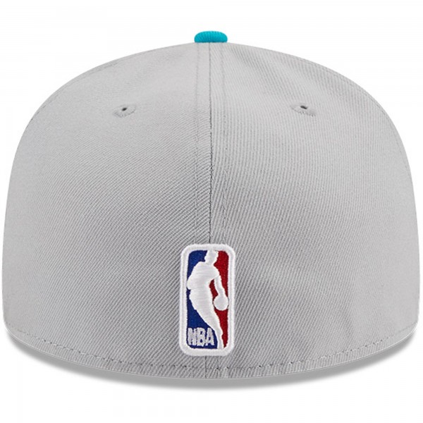 Бейсболка Charlotte Hornets New Era Tip-Off Two-Tone 59FIFTY - Gray/Teal