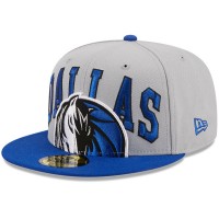 Бейсболка Dallas Mavericks New Era Tip-Off Two-Tone 59FIFTY - Gray/Blue