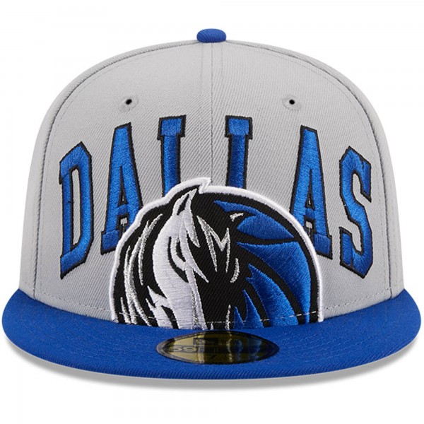 Бейсболка Dallas Mavericks New Era Tip-Off Two-Tone 59FIFTY - Gray/Blue