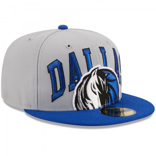 Бейсболка Dallas Mavericks New Era Tip-Off Two-Tone 59FIFTY - Gray/Blue
