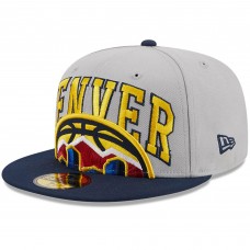 Бейсболка Denver Nuggets New Era Gray/Navy Tip-Off Two-Tone 59FIFTY