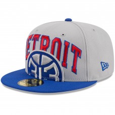 Бейсболка Detroit Pistons New Era Gray/Blue Tip-Off Two-Tone 59FIFTY