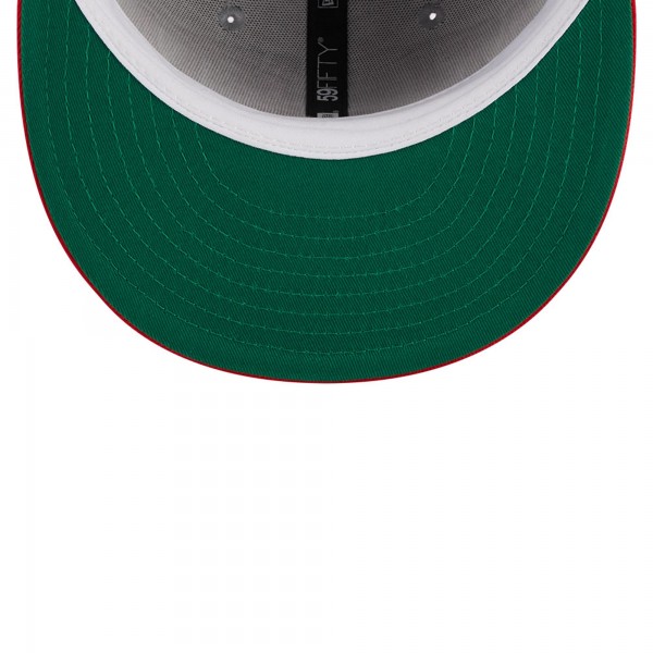 Бейсболка Houston Rockets New Era Gray/Red Tip-Off Two-Tone 59FIFTY