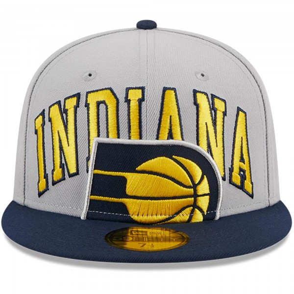 Бейсболка Indiana Pacers New Era Tip-Off Two-Tone 59FIFTY - Gray/Navy