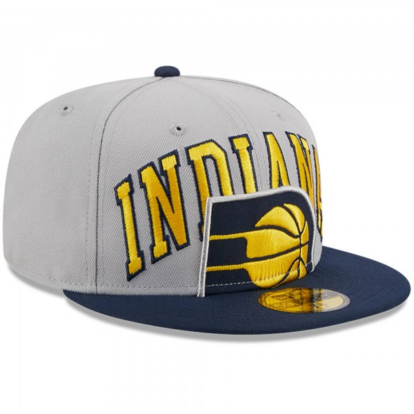 Бейсболка Indiana Pacers New Era Tip-Off Two-Tone 59FIFTY - Gray/Navy