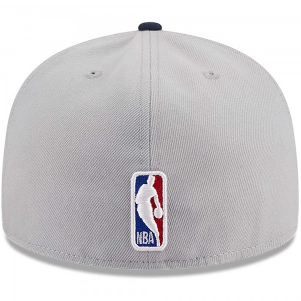 Бейсболка Indiana Pacers New Era Tip-Off Two-Tone 59FIFTY - Gray/Navy