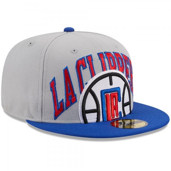 Бейсболка LA Clippers New Era Tip-Off Two-Tone 59FIFTY Fitted - Gray/Royal