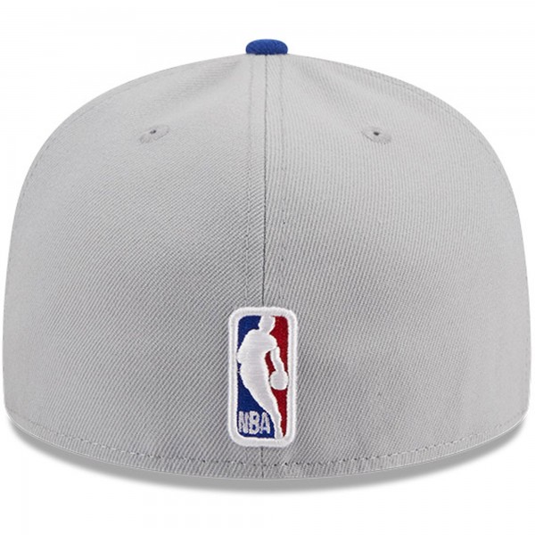 Бейсболка LA Clippers New Era Tip-Off Two-Tone 59FIFTY Fitted - Gray/Royal