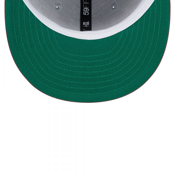 Бейсболка Miami Heat New Era Tip-Off Two-Tone 59FIFTY - Gray/Red