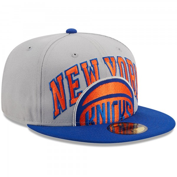 Бейсболка New York Knicks New Era Tip-Off Two-Tone 59FIFTY - Gray/Blue