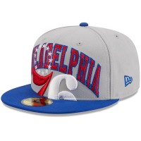 Бейсболка Philadelphia 76ers New Era Tip-Off Two-Tone 59FIFTY - Gray/Royal