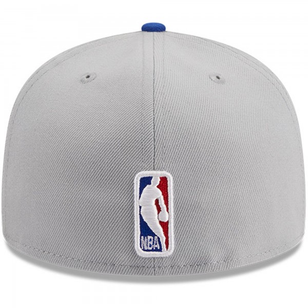 Бейсболка Philadelphia 76ers New Era Tip-Off Two-Tone 59FIFTY - Gray/Royal