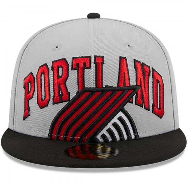 Бейсболка Portland Trail Blazers New Era Tip-Off Two-Tone 59FIFTY - Gray/Black