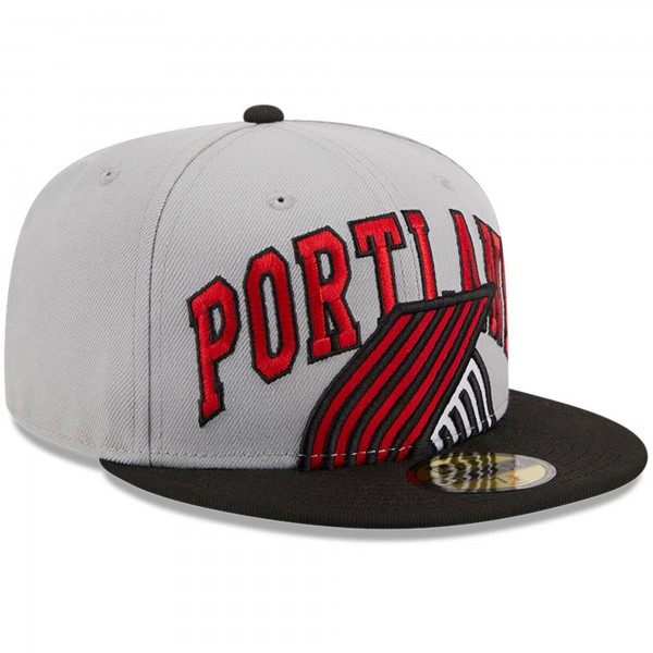 Бейсболка Portland Trail Blazers New Era Tip-Off Two-Tone 59FIFTY - Gray/Black