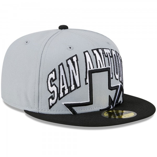 Бейсболка San Antonio Spurs New Era Tip-Off Two-Tone 59FIFTY - Gray/Black