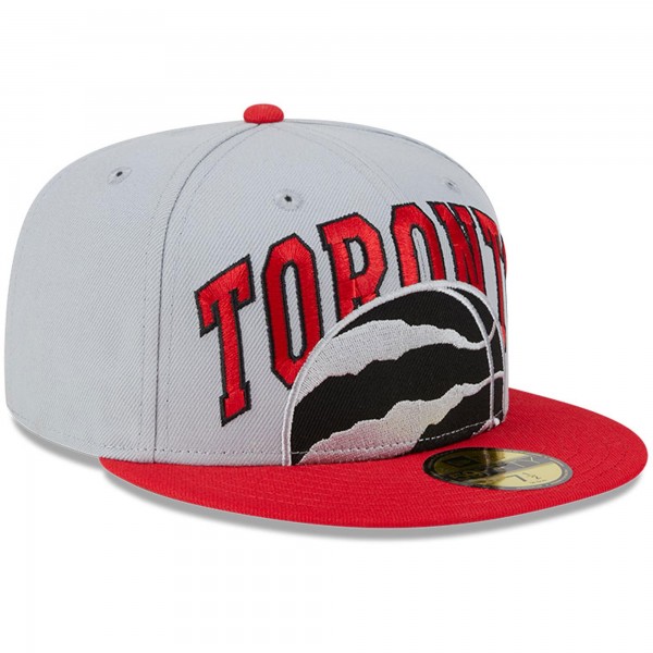 Бейсболка Toronto Raptors New Era Tip-Off Two-Tone 59FIFTY - Gray/Red
