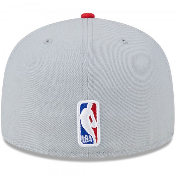 Бейсболка Toronto Raptors New Era Tip-Off Two-Tone 59FIFTY - Gray/Red