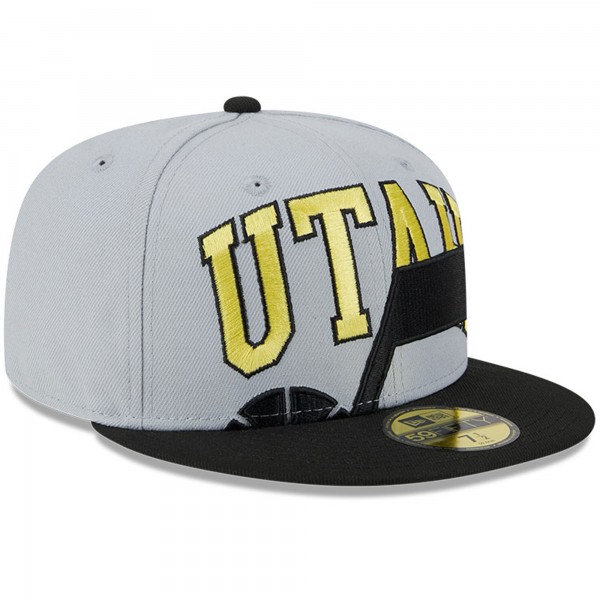 Бейсболка Utah Jazz New Era Tip-Off Two-Tone 59FIFTY - Gray/Black
