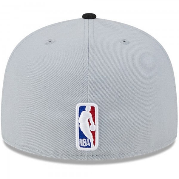 Бейсболка Utah Jazz New Era Tip-Off Two-Tone 59FIFTY - Gray/Black