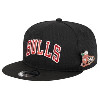 Бейсболка Chicago Bulls New Era Black Post-Up Pin Mesh 9FIFTY