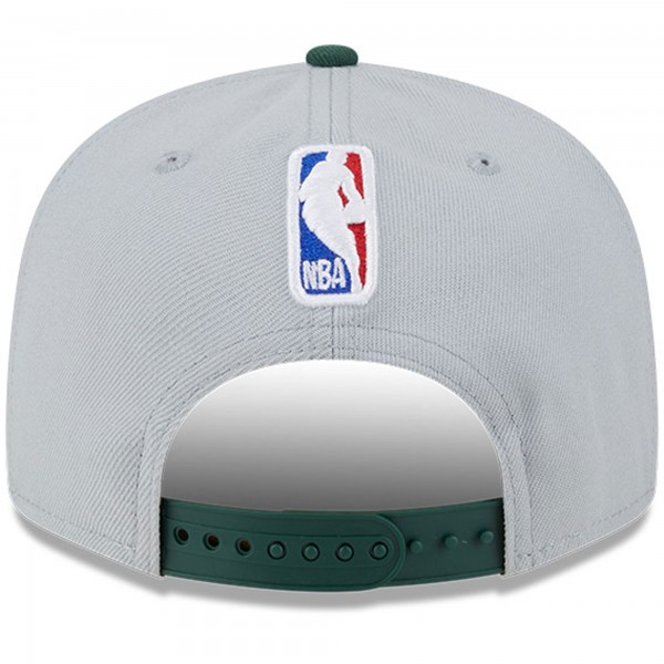 Бейсболка Milwaukee Bucks New Era Youth Tip-Off Two-Tone 9FIFTY - Gray/Hunter Green