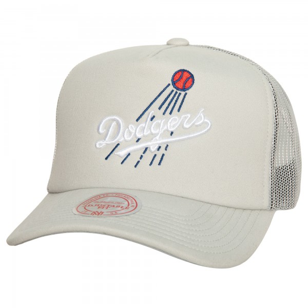 Бейсболка Los Angeles Dodgers Mitchell & Ness Curveball Trucker - Gray