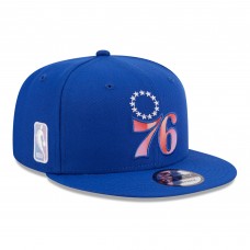 Бейсболка Philadelphia 76ers New Era Royal Gradient Undervisor 9FIFTY Snapback