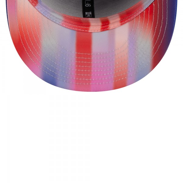 Бейсболка Philadelphia 76ers New Era Royal Gradient Undervisor 9FIFTY Snapback